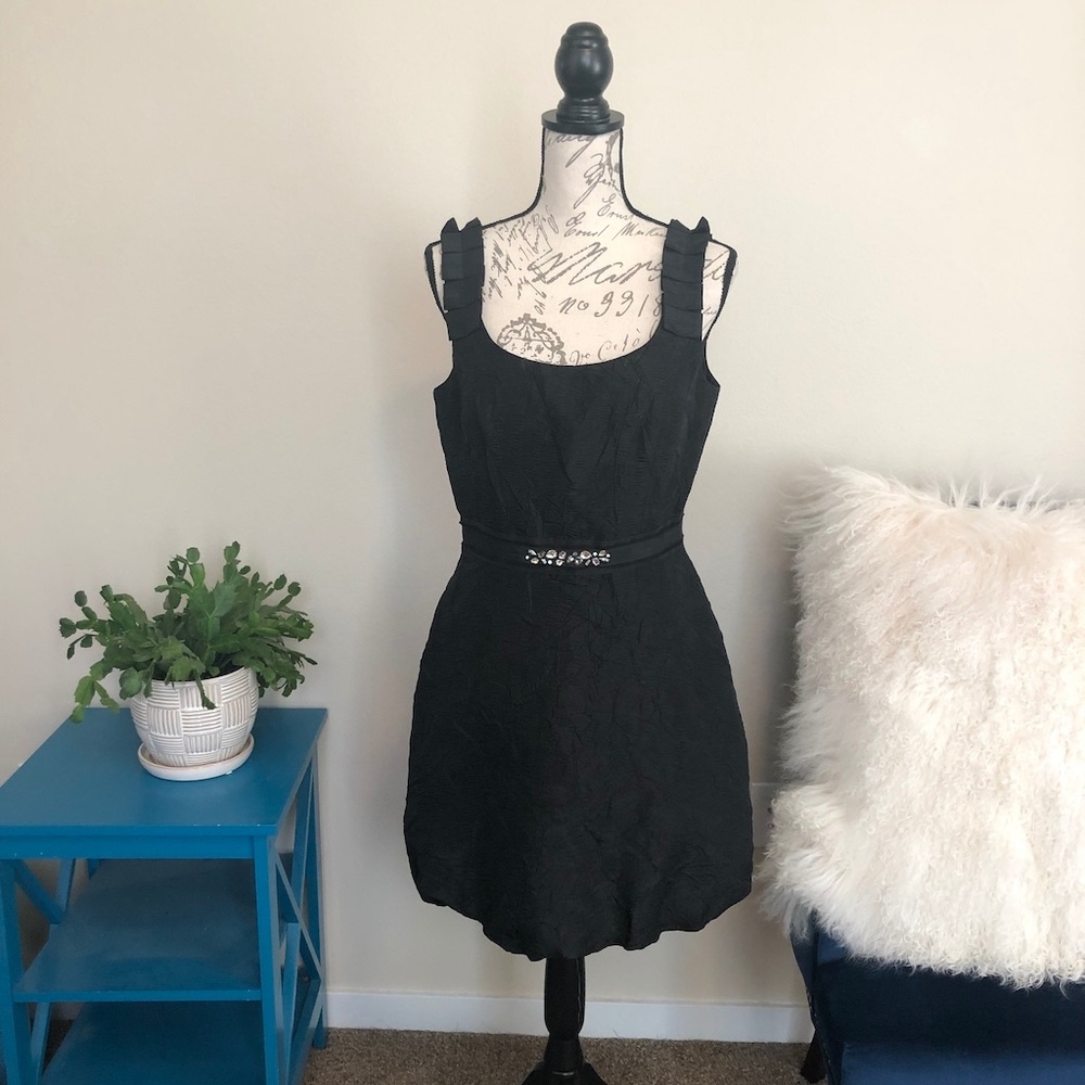 Max and Cleo Black Dress with Rhinestones, size 10